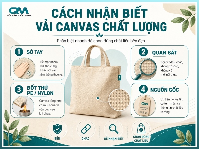 Cách nhận biết vải canvas chất lượng