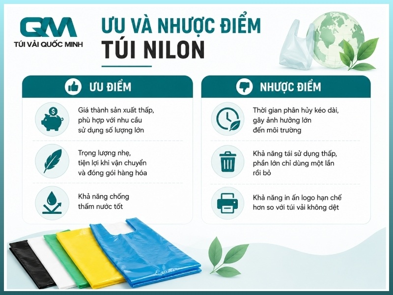 Ưu và nhược điểm túi nilon