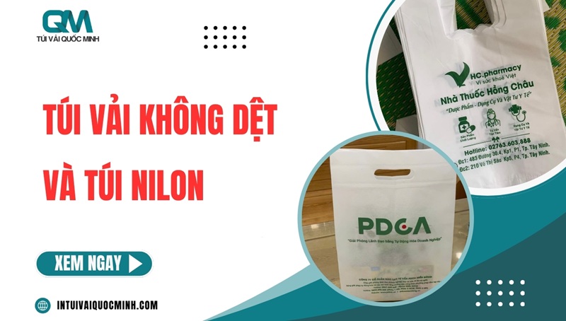 So sánh túi vải không dệt và túi nilon: Nên chọn LOẠI NÀO?