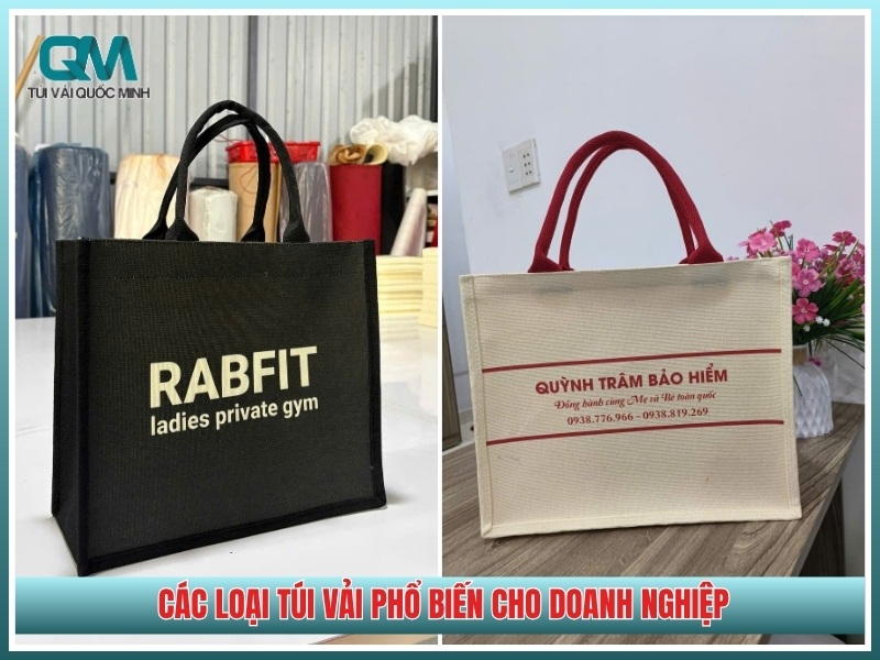 các loại túi vải phổ biến cho doanh nghiệp