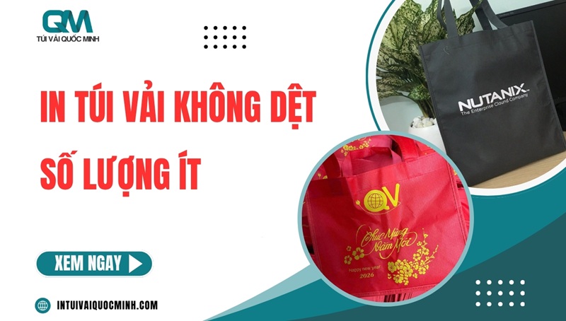 In túi vải không dệt số lượng ít từ 50 cái [BÁO GIÁ]
