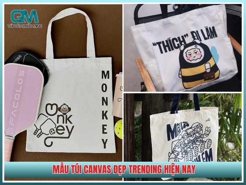 Mẫu túi canvas đẹp trending hiện nay