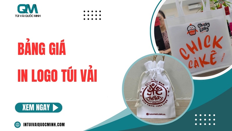 Bảng giá in logo túi vải