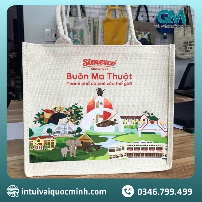 Công ty sản xuất và in túi canvas quà tặng doanh nghiệp theo yêu cầu giá sỉ