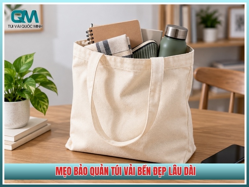 mẹo bảo quản túi vải bền đẹp lâu dài