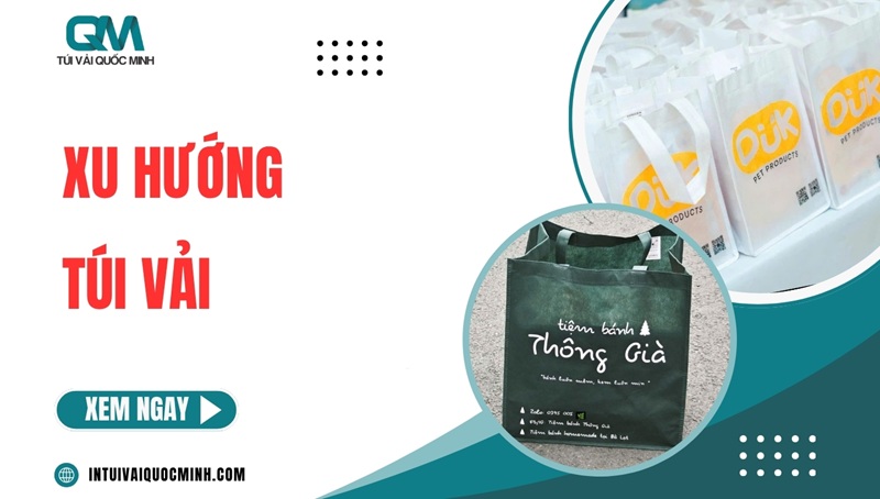 Xu hướng túi vải 2026: Chất liệu, kiểu dáng và công nghệ in