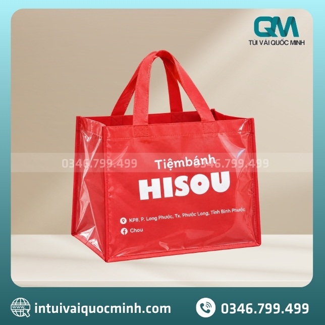ưu điểm nổi bật của túi vải không dệt cán màng