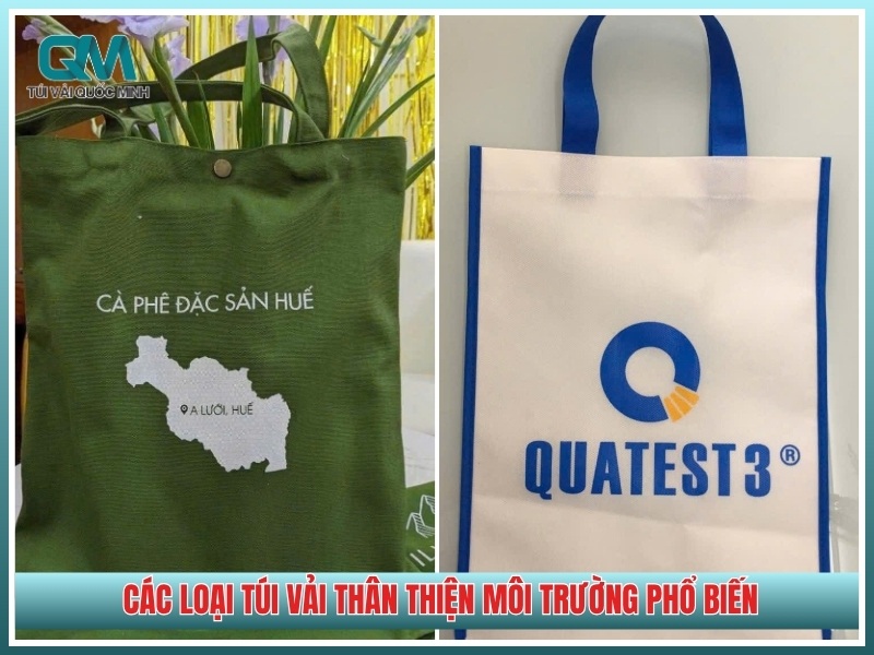các loại túi vải thân thiện môi trường phổ biến